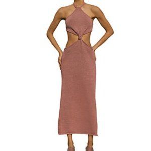 LIKE NEW Cult Gaia Cameron Knit Halter Cutout Dress (M)